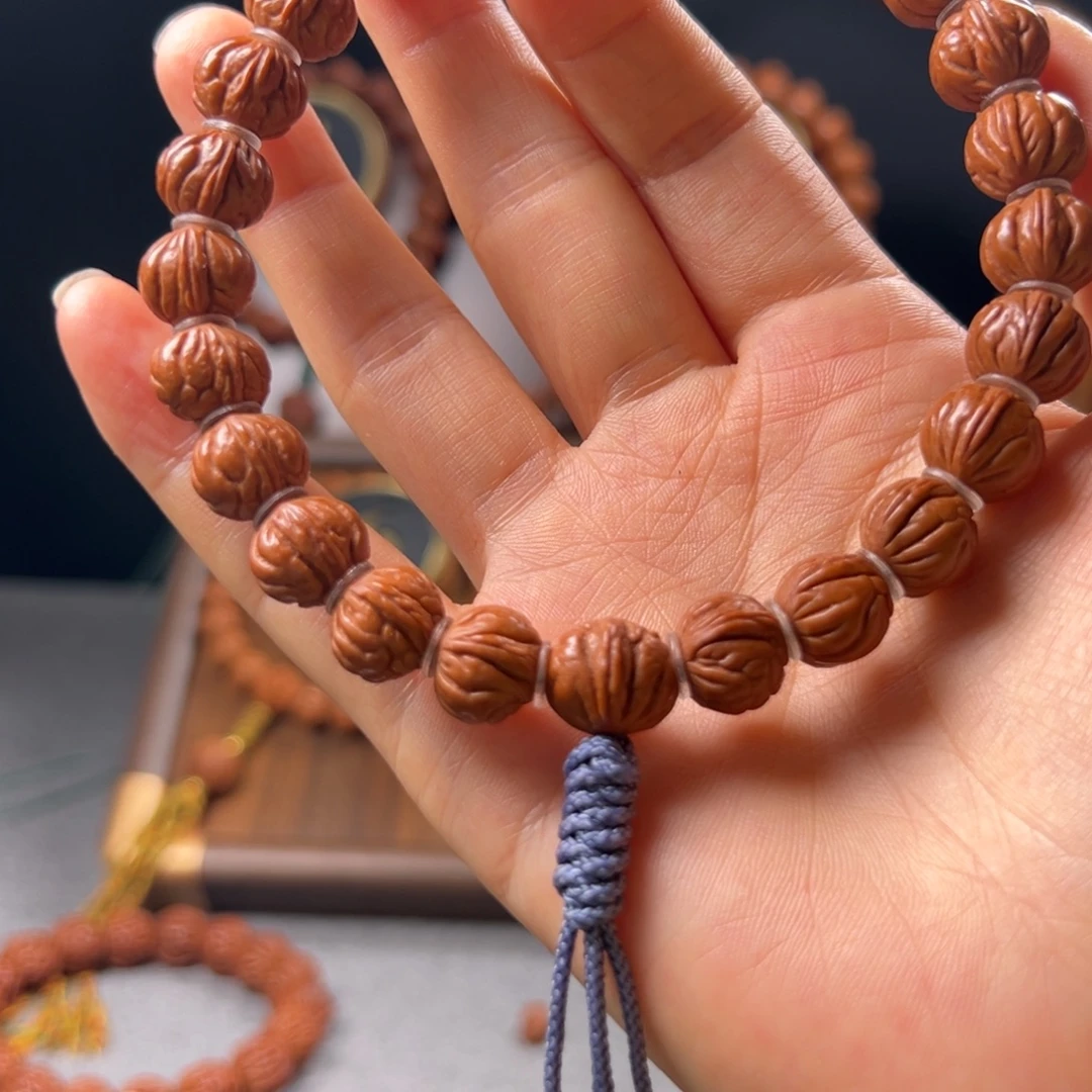 @***洋桃核手串12野生新品