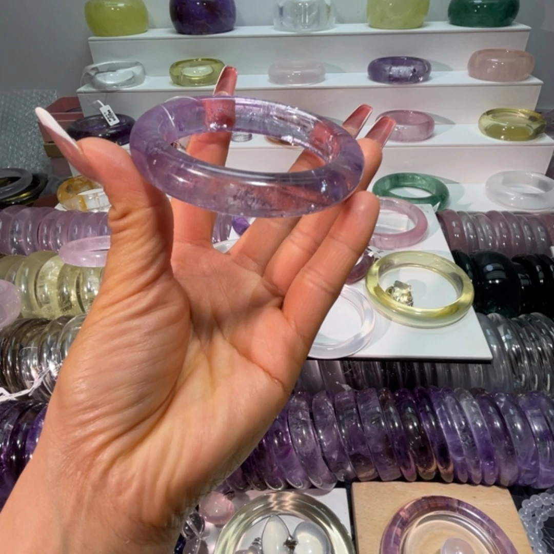 水晶手镯未镶嵌手镯59.7圈口15号