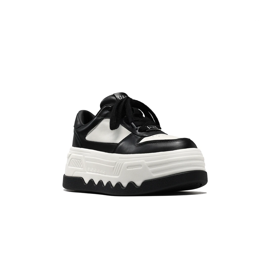 UANDI原创25年春季四季新款6CM增高时尚百搭低帮欧若风小白鞋板鞋