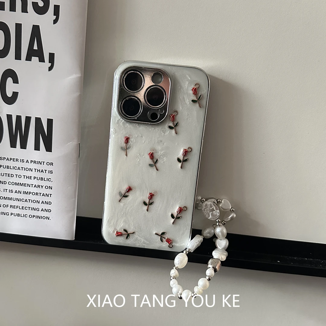 ins高级小众气质玫瑰手机壳适用苹果iPhone华为荣耀小米OPPOvivo