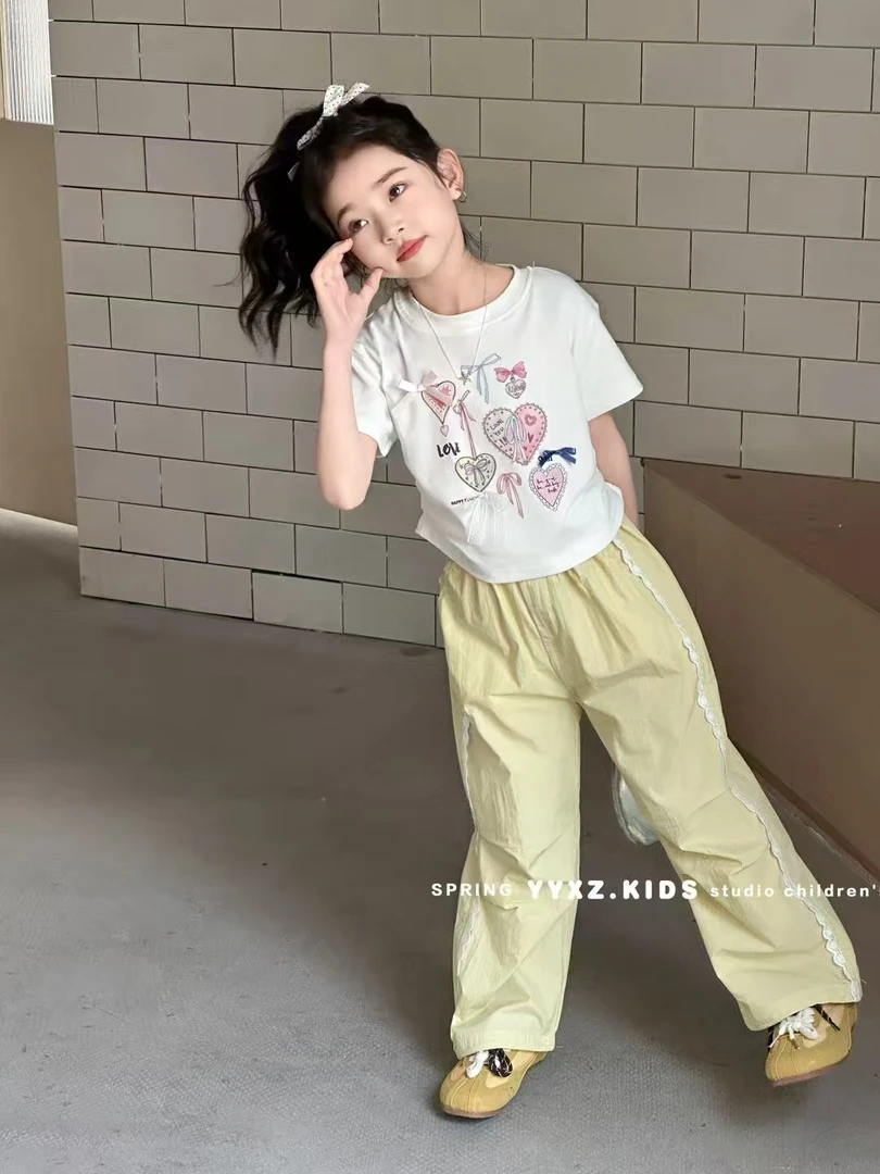 【两件套】儿童夏季短袖工装裤套装27222