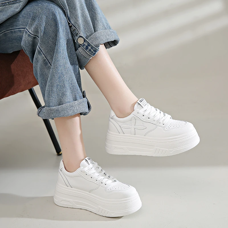 增高运动2025朵朵夏季网面百搭潮流时尚透气显脚小轻便小白鞋