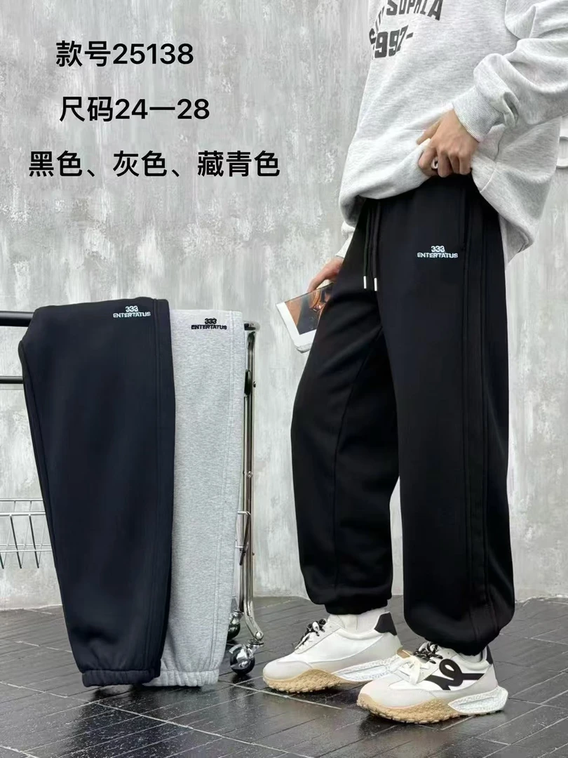 K037卡哇儿童新款加绒休闲裤3数字25138