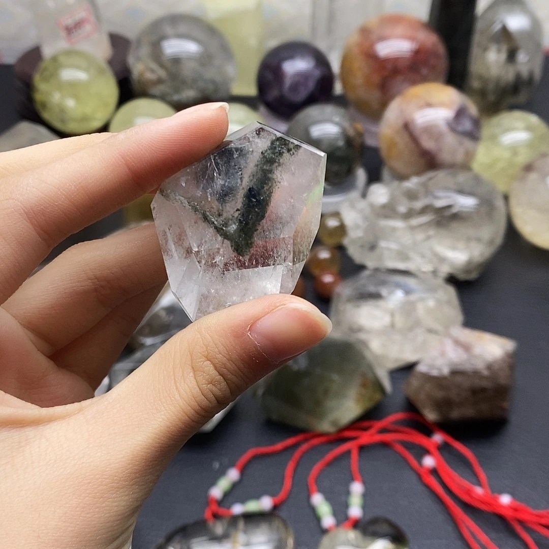 珠宝半成品水晶未镶嵌8水晶石