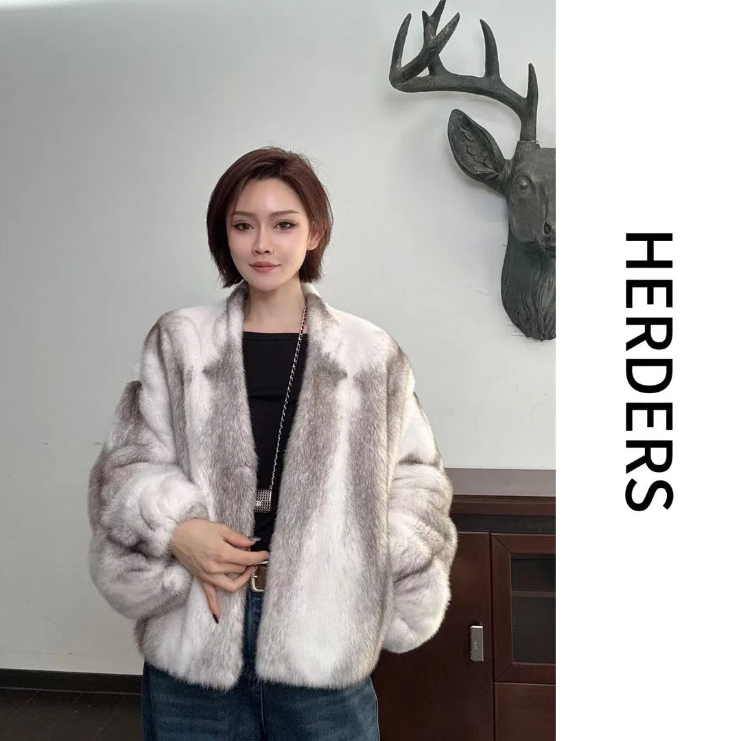 HERDERS 短款轻奢质感水貂女款外套 256883