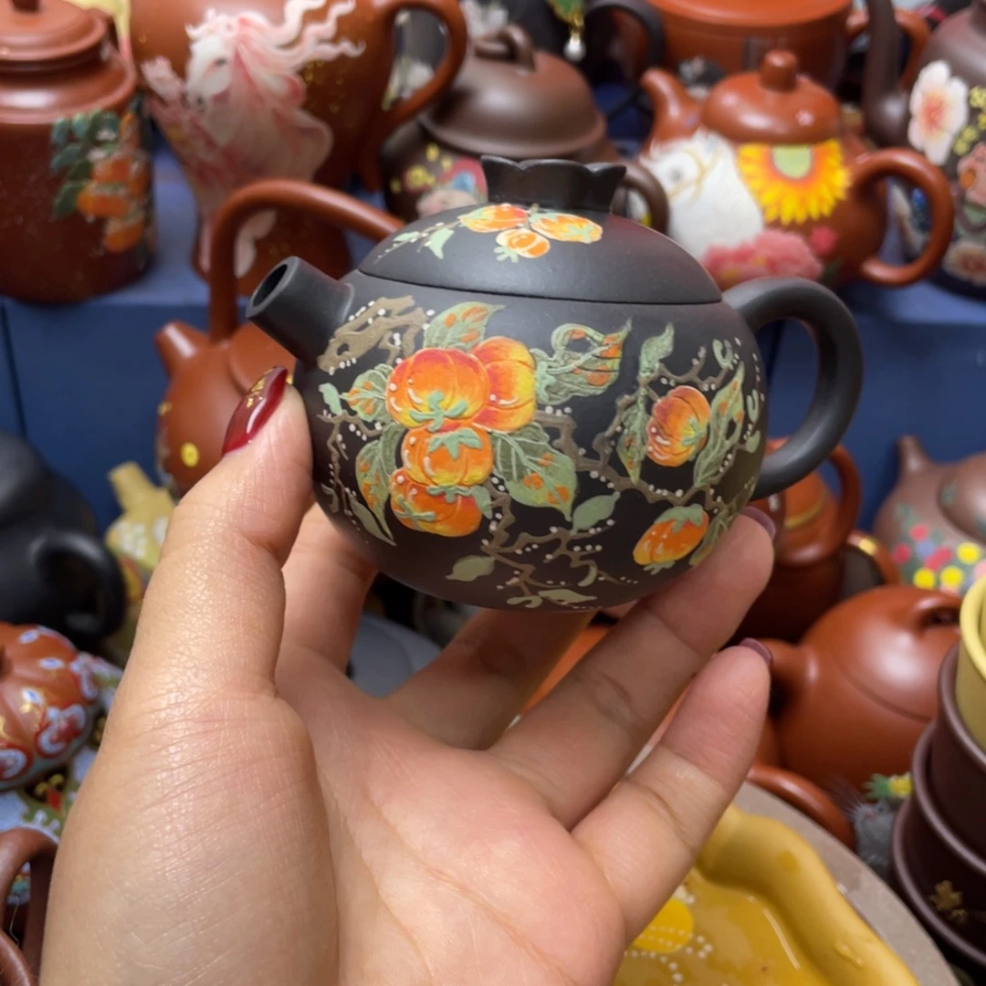 婉***蘭茶杯红泥紫砂主人杯130cc