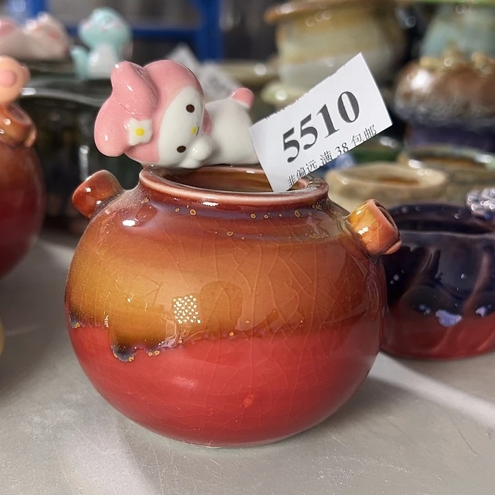 口3高7 手工花盆满30元包邮