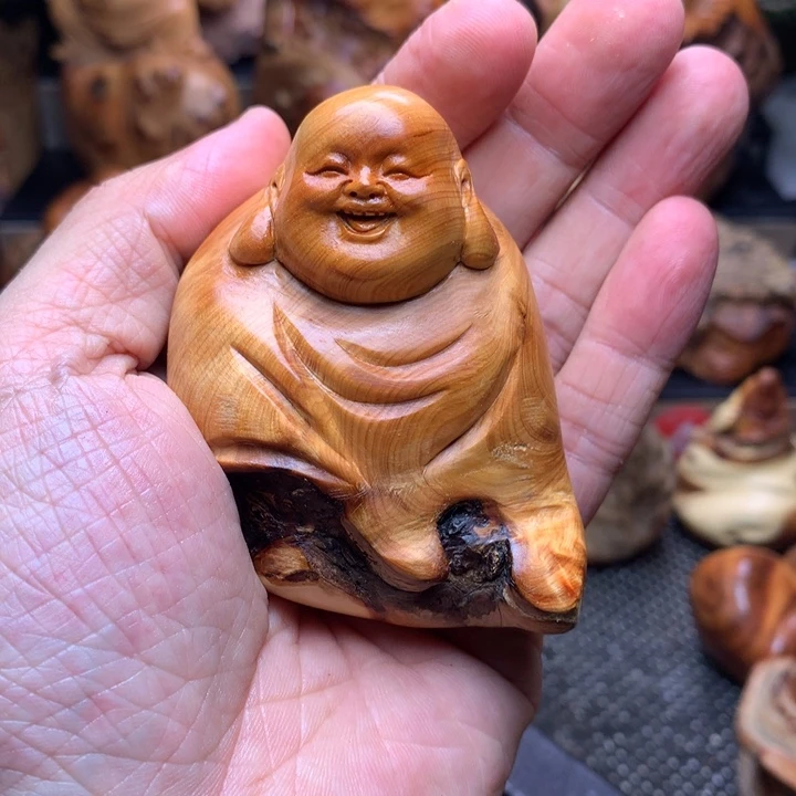 柏木（崖柏）崖柏陈化料手把件
