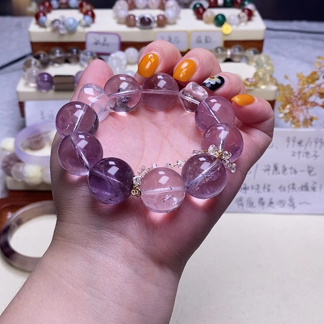 白玉菩提吊坠手串
