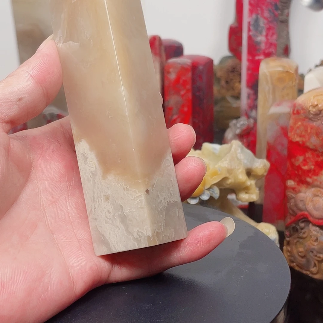 昌化石印石蜡黄冻印章
