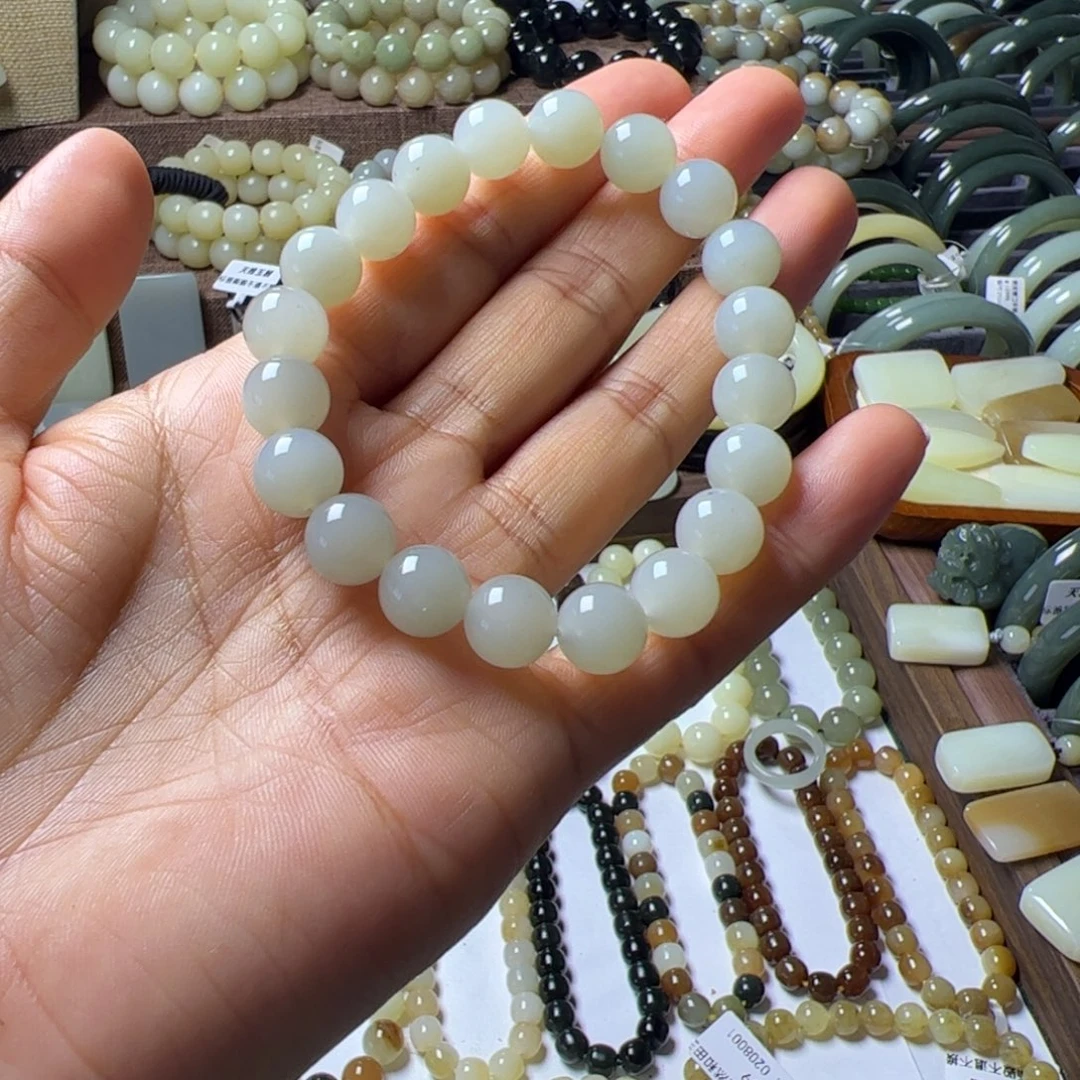 横***下手链未镶嵌和田玉