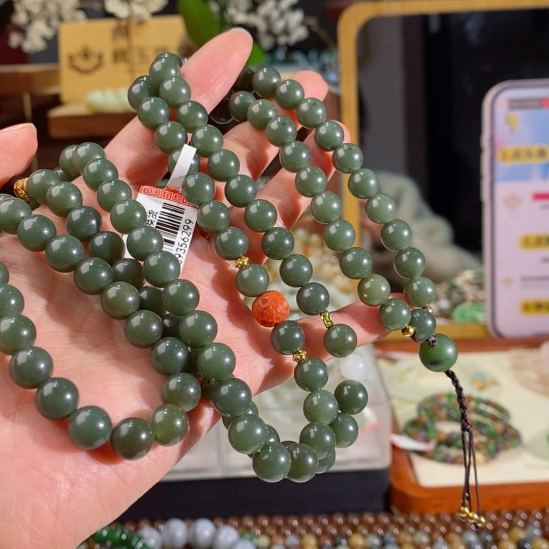 和田玉手串多样性拍一发一未镶嵌