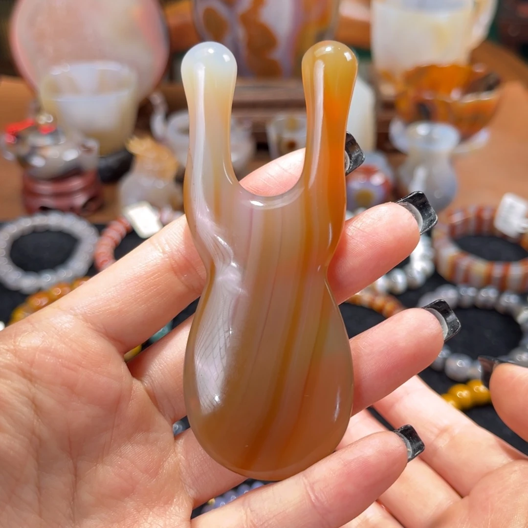 玛瑙/玉髓未镶嵌鼻刮