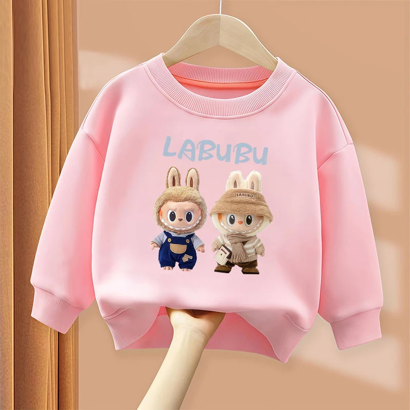 儿童春秋新款长袖卫衣男女童春秋款圆领上衣中大童秋装休闲打底衫