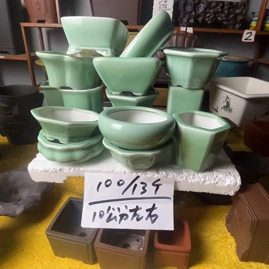 宜兴紫砂花盆福利组合13个