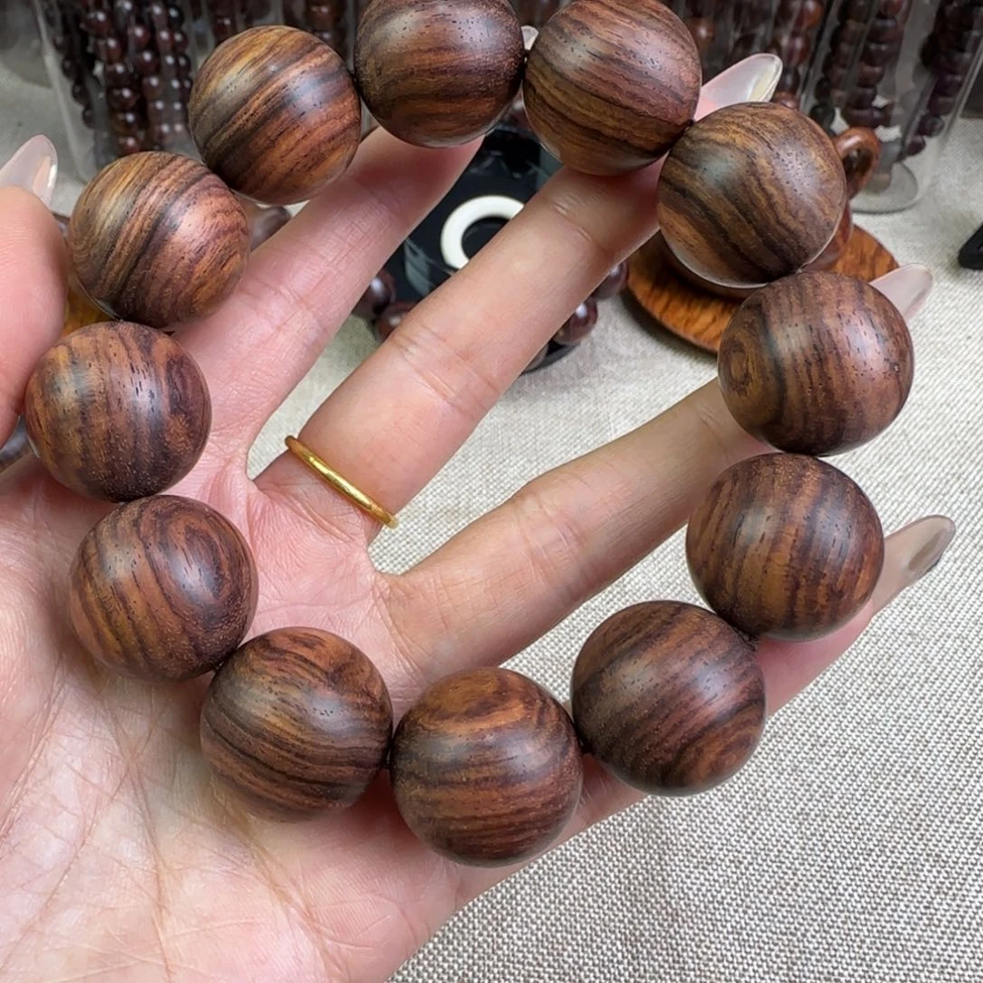 黄花梨/降香黄檀手串/手链线条珠福利款