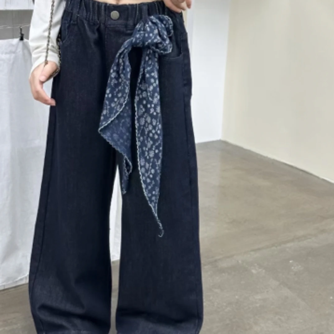 女童秋季百搭牛仔裤 中大童裤子