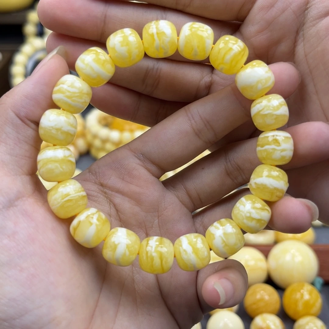 琥珀未镶嵌手串同料老邢手串11.8mm