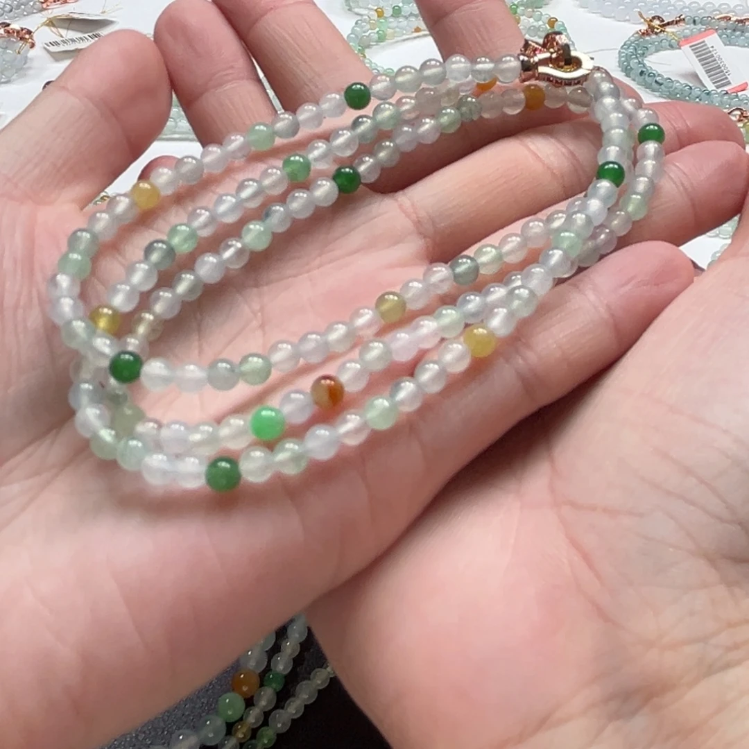 颈饰未镶嵌翡翠缅甸翡翠