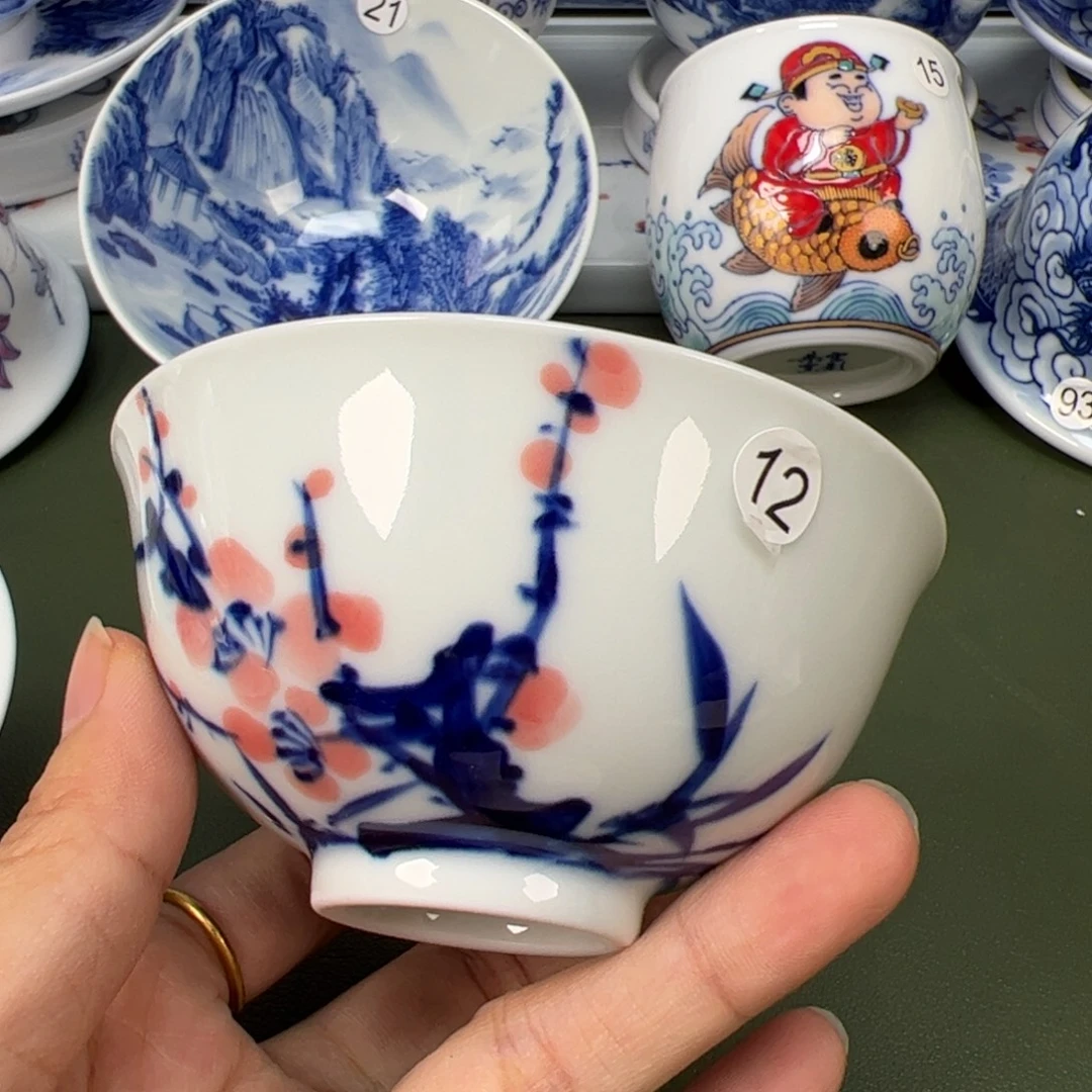 陶瓷景德镇纯手工纯手绘茶具木木12