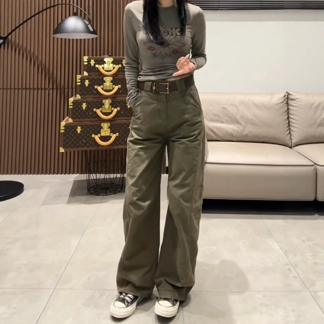 2025年秋季新款弹力修身直筒牛仔裤女梨形大码爆款百搭窄版阔腿裤