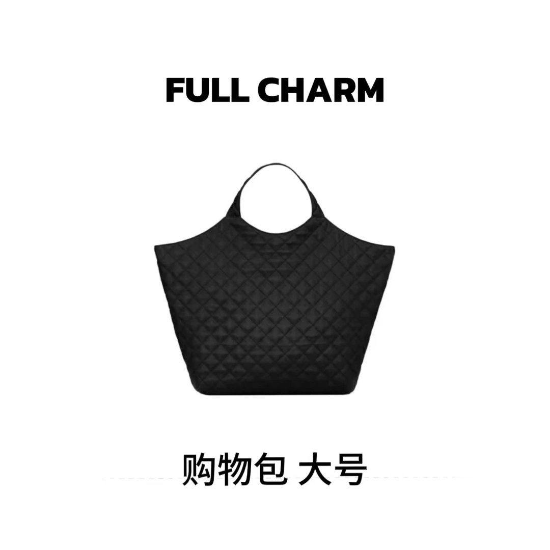 【E884】FULL CHARM-大购物袋黑-新款多功能斜挎包百搭单肩包