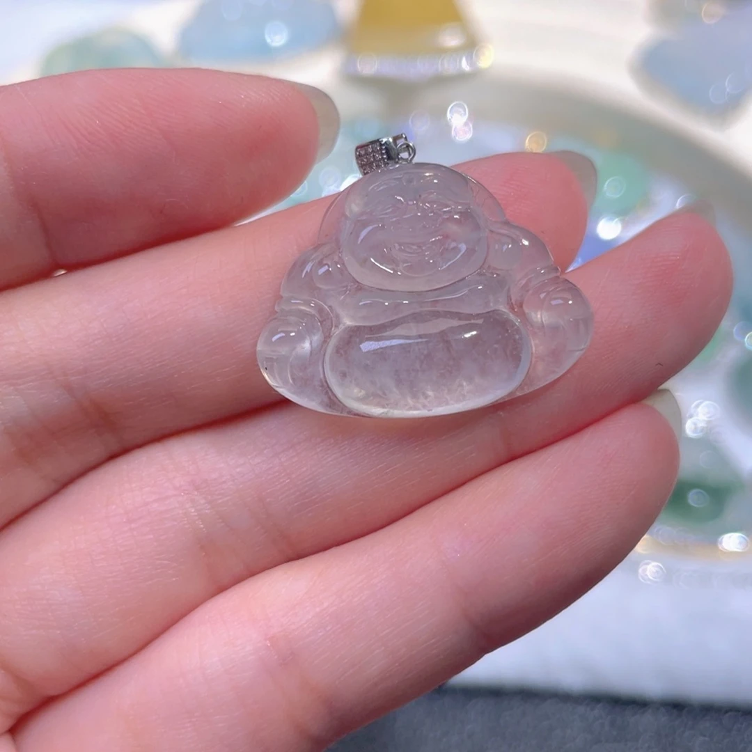 翡翠18K金镶嵌颈饰翡翠