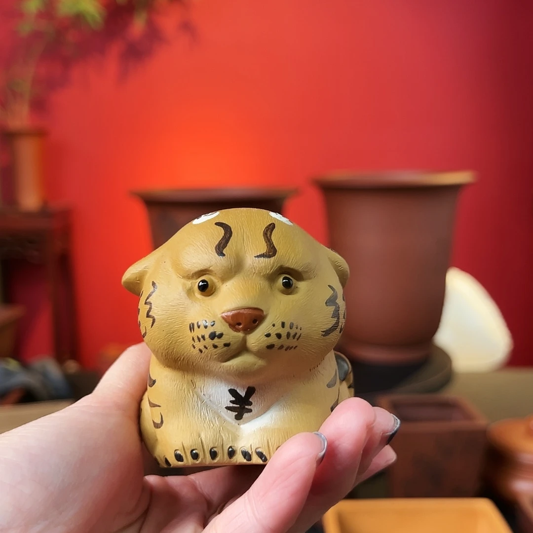 波***特紫砂花盆紫砂茶宠