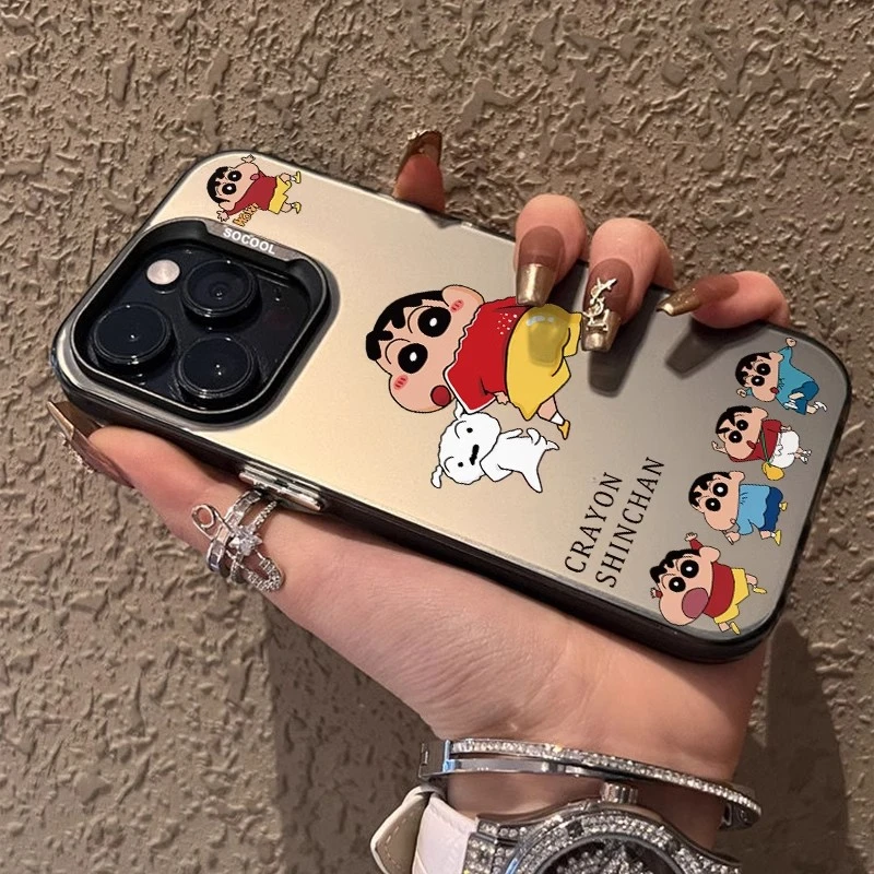 小新屁股苹果16promax手机壳适用于iPhone15磨砂13软14彩银12xr1