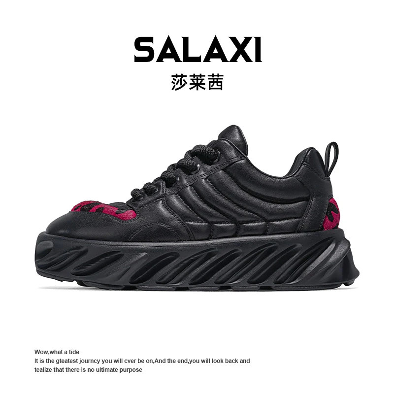 SALAXI/莎莱茜 2025冬新品潮流时尚潮鞋厚底男女增高百搭运动鞋