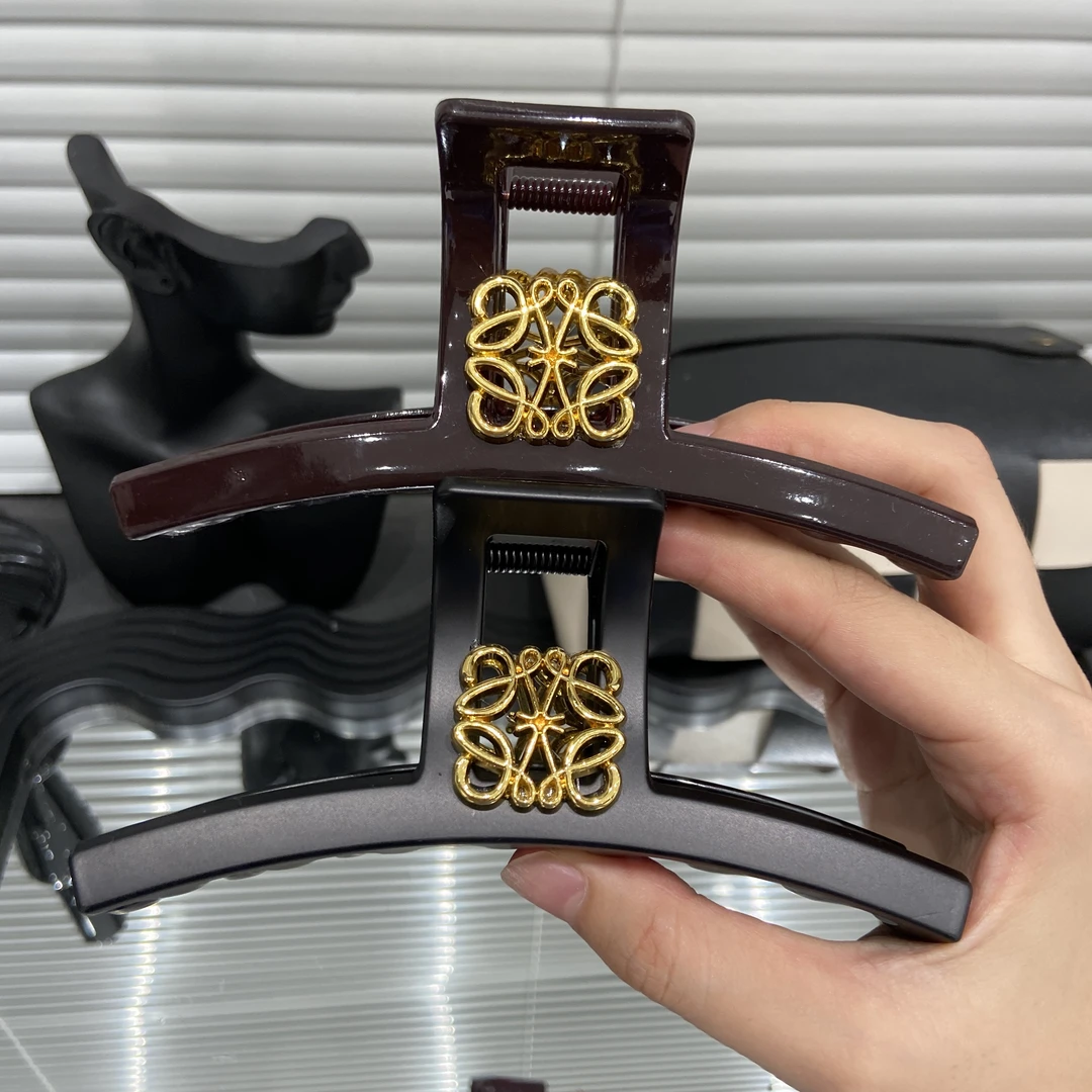 E4615复古13cm大号抓夹轻奢气质时尚洋气发饰盘发ins后脑勺鲨鱼夹