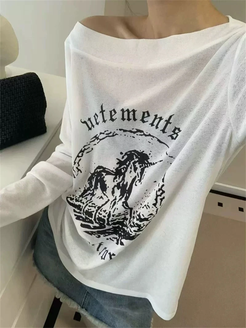 新款T恤衫防晒休闲长袖夏季韩版休闲宽松型纯色纯欲出游服装女