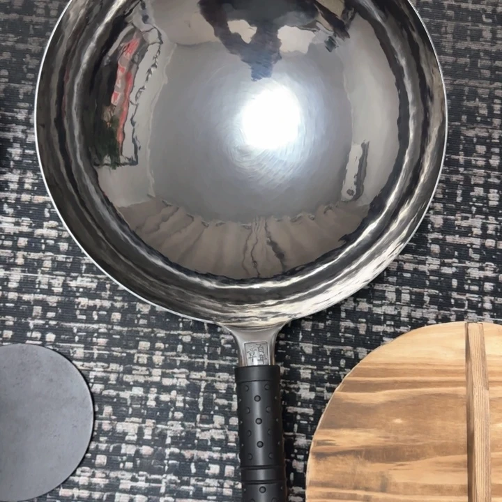 枫***林熟铁手工锻打铁锅36