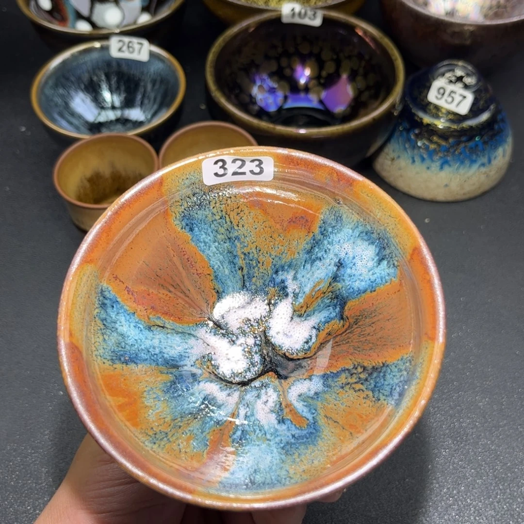 茶盏323 建盏单盏放大漏……