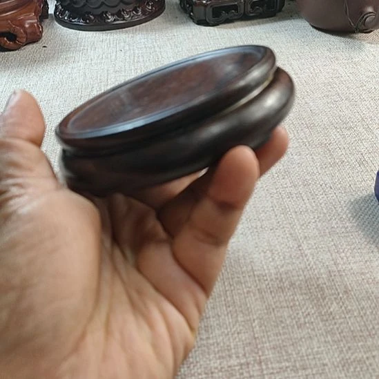 木非洲黑檀木8公圆底座