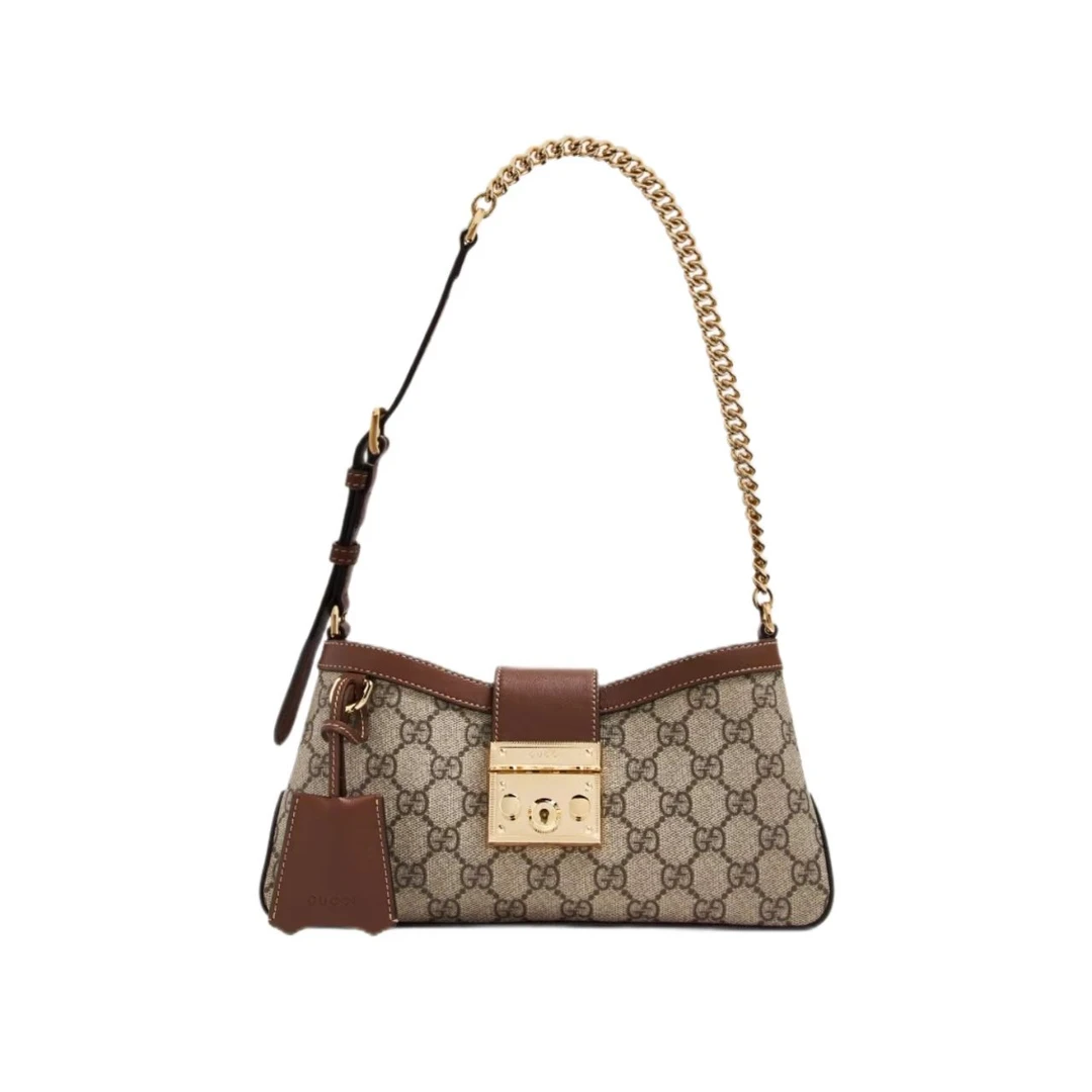 99新 GUCCI/古驰 padlock腋下包 小号 单肩包