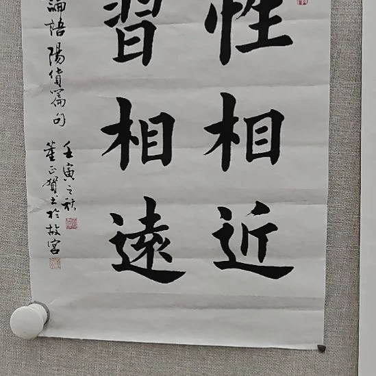 书法董正贺《性相近 习相远》46*33