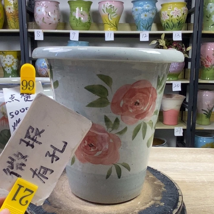 景德镇高温陶瓷花盆