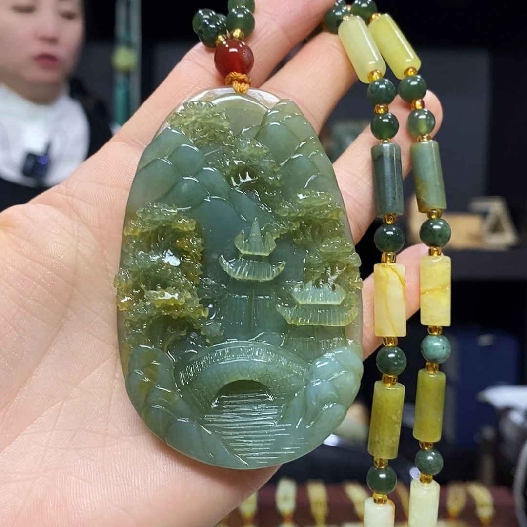 岫玉挂件吊坠未镶嵌