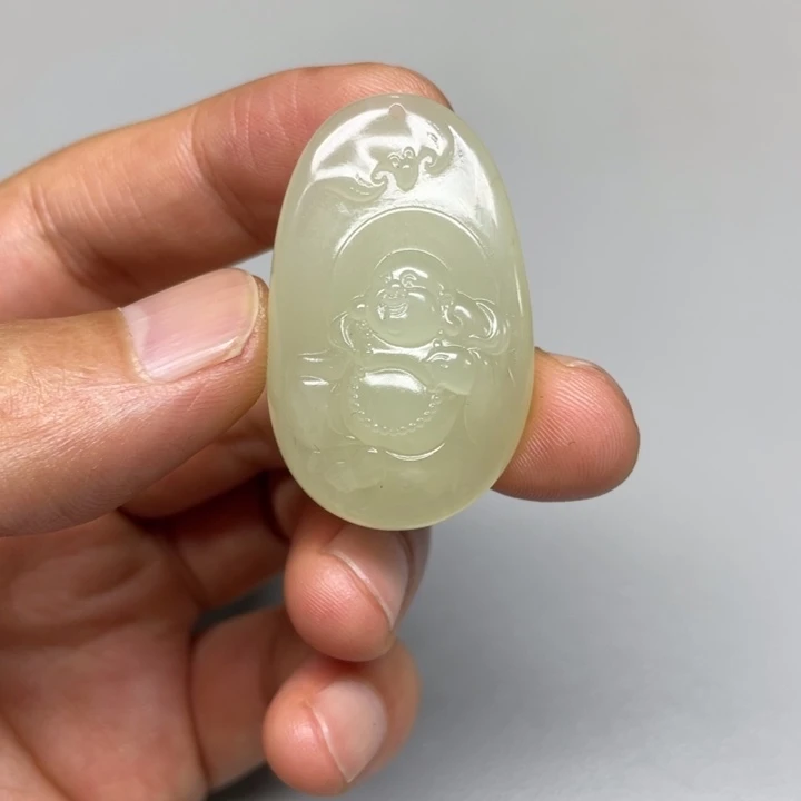 和田玉未镶嵌吊坠(不含链)石*