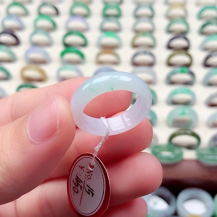 翡翠戒指未镶嵌14-15号