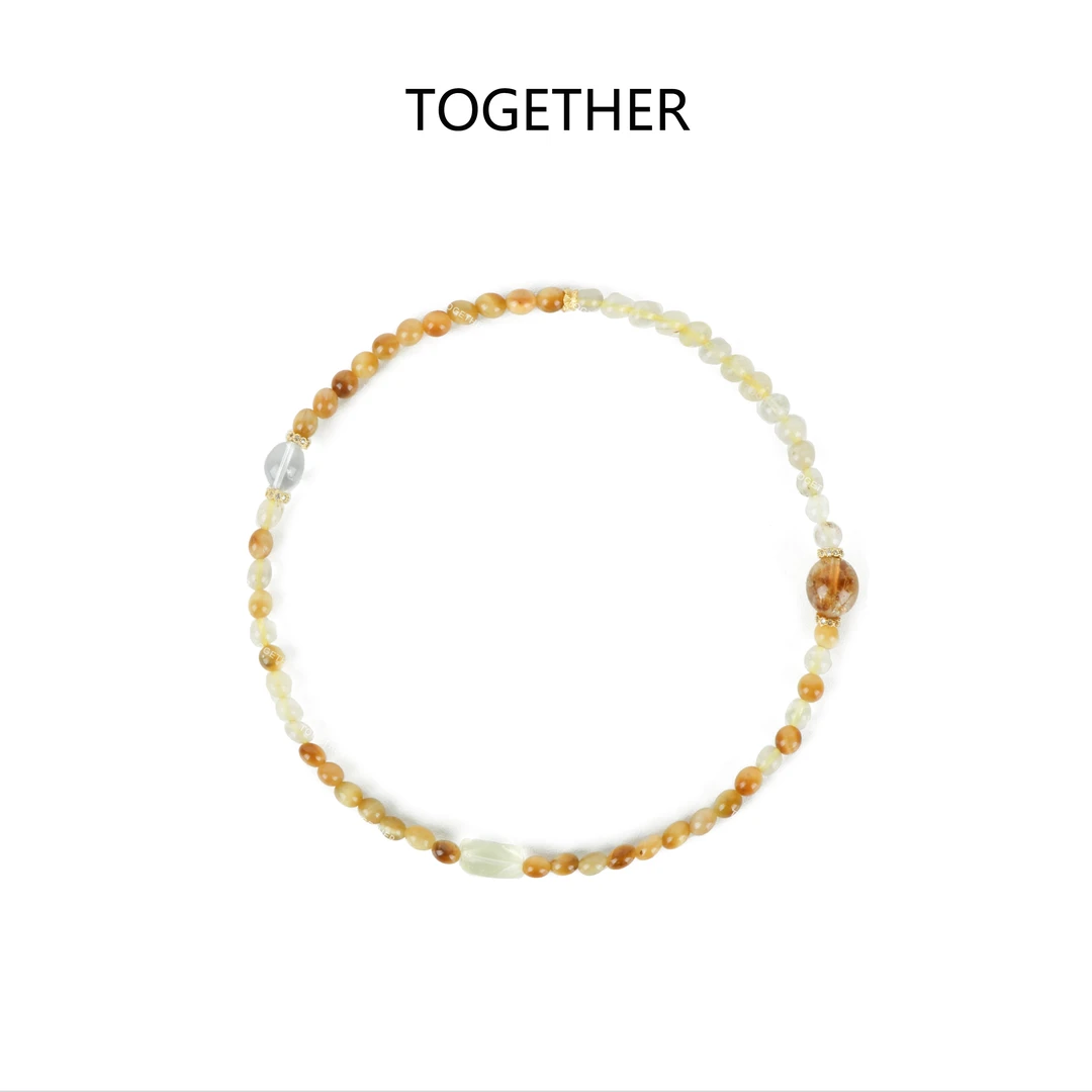 非金属仿水晶手链 【TOGETHER】·流萤· 精致轻奢仿黄水晶手串GD131