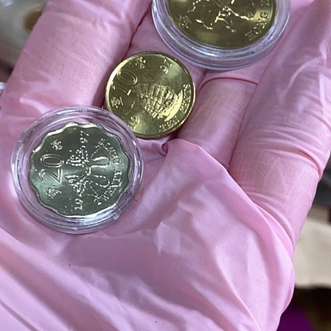 其他普通金属牛蝴蝶帆船各一枚