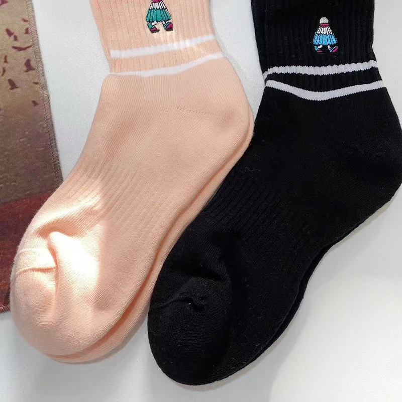 Y家羽毛球袜加厚毛巾底男款中筒袜厚实舒适保暖吸汗 2双入