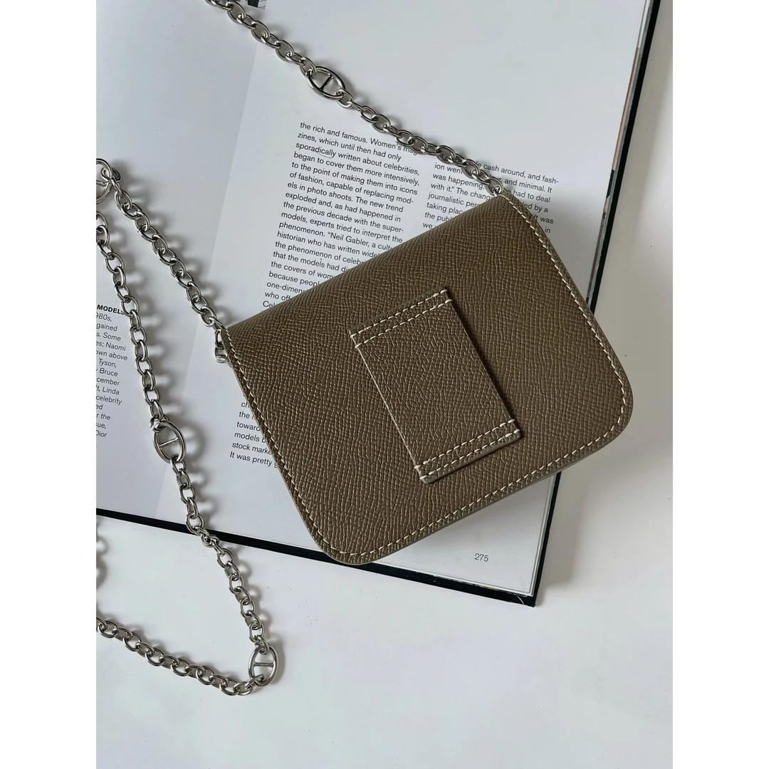 【BWR大白咩】“猪鼻子”包包高级感链条单肩挎包D3403