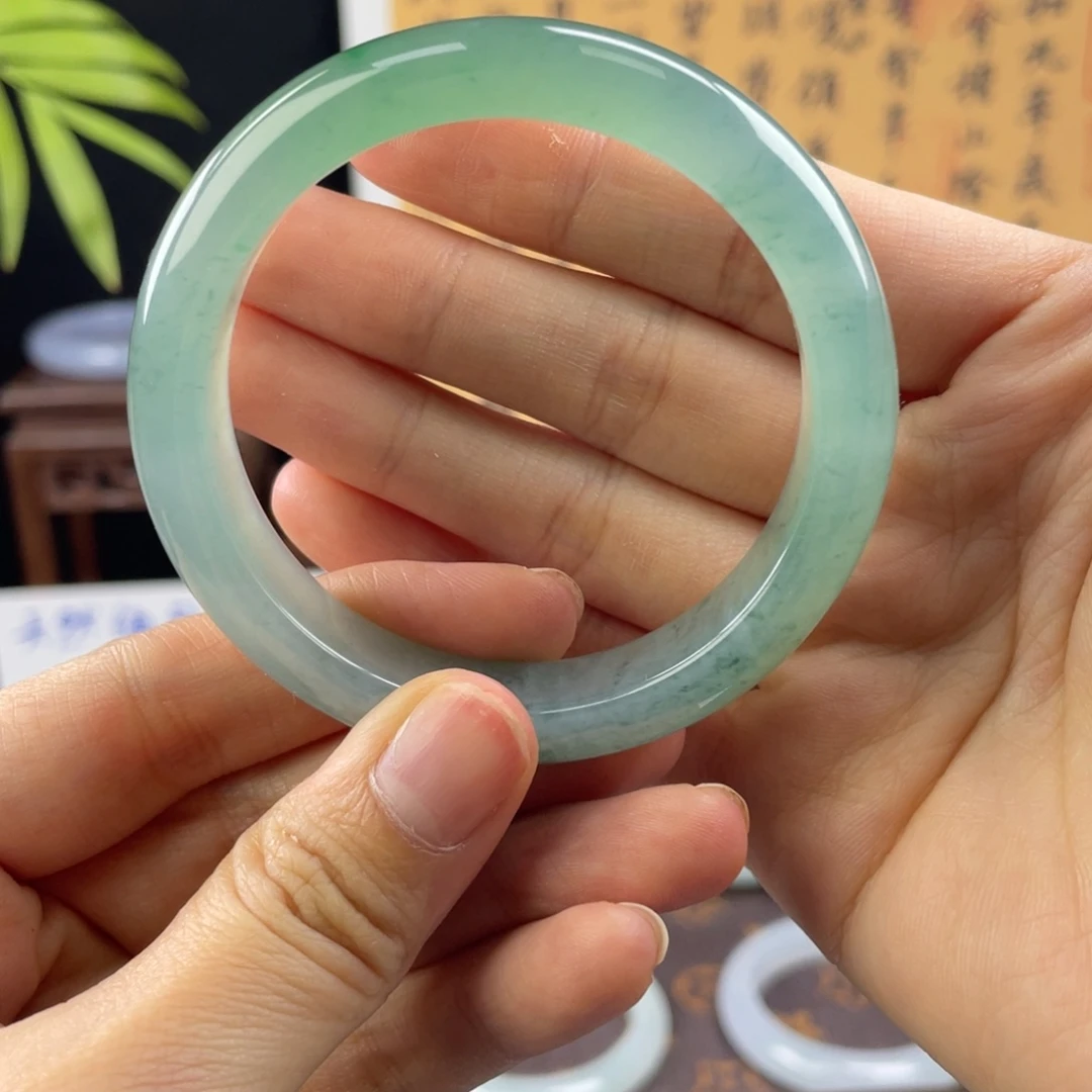 翡翠未镶嵌手镯高货7号