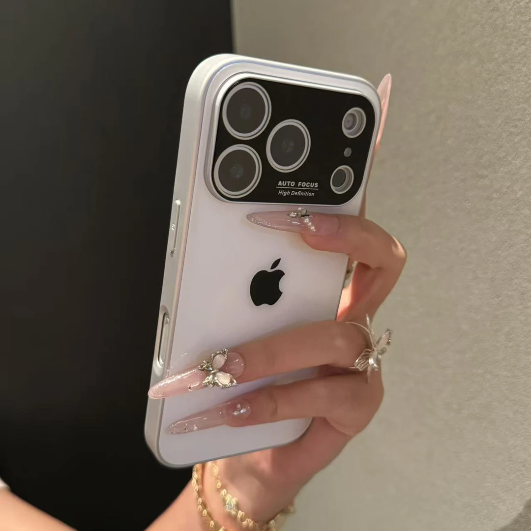 新款简约玻璃大视窗适用于iPhone17promax手机壳苹果16防摔15/14