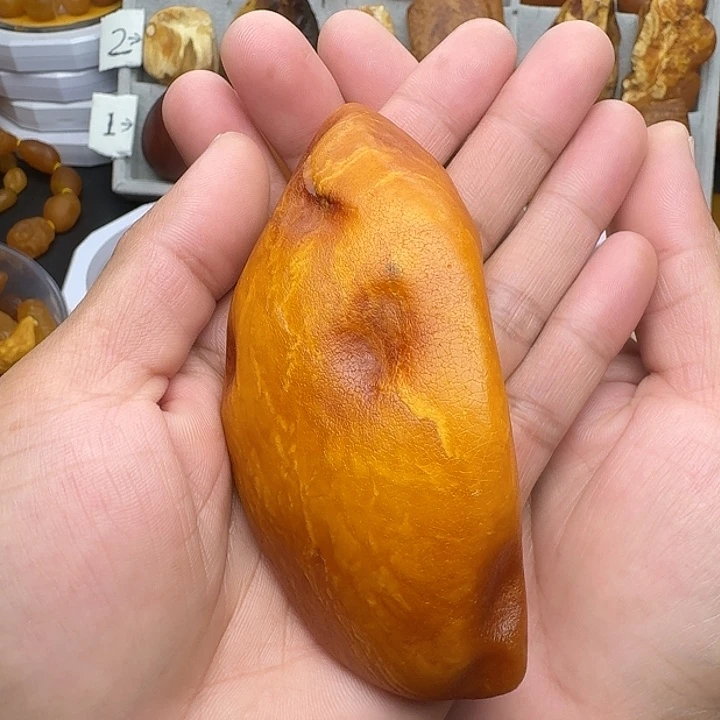 琥珀未镶嵌裸石天然蜜蜡吊坠