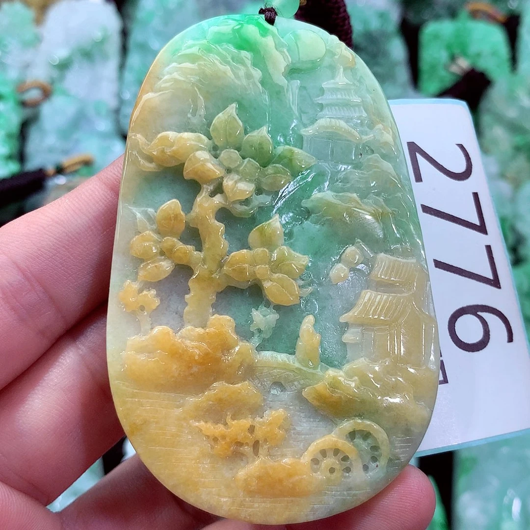 翡翠未镶嵌吊坠(不含链)
