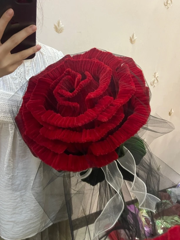 一米二加大巨型玫瑰材料包闺蜜生日新婚礼物跨年圣诞礼物玫瑰花灯